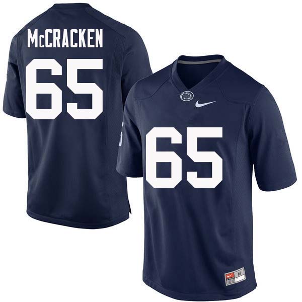 NCAA Nike Men's Penn State Nittany Lions Crae McCracken #65 College Football Authentic Navy Stitched Jersey JJL6198PB